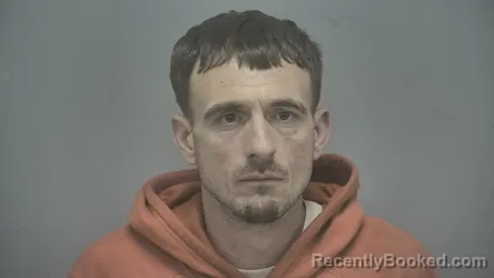 Mugshot of Steven E Baker booked in Vigo County, Indiana on March 25, 2026