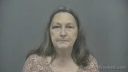 Mugshot of Sandy Sue Layton booked in Vigo County, Indiana on March 20, 2026