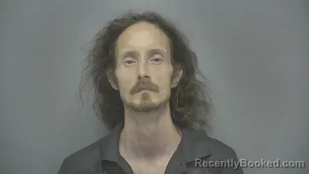 Mugshot of Sean Eric Mitchell booked in Vigo County, Indiana on August 19, 2026