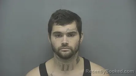 Mugshot of Sean Nathan Rutherford booked in Vigo County, Indiana on July 9, 2026