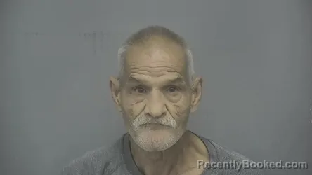 Mugshot of Thomas Gene Beasley booked in Vigo County, Indiana on August 29, 2026