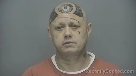 Mugshot of Thomas Edward Dycus booked in Vigo County, Indiana on June 23, 2026