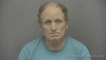 Mugshot of Tony Allen Elkins booked in Vigo County, Indiana on July 8, 2026