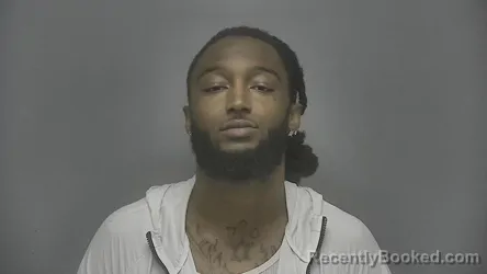 Mugshot of Ty'Re Malik Hutchins booked in Vigo County, Indiana on July 5, 2026