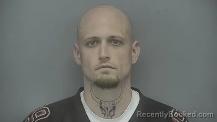 Mugshot of Travis Dean Moore booked in Vigo County, Indiana on June 24, 2026