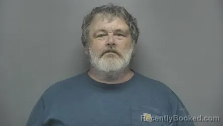 Mugshot of Willard Mewhinney booked in Vigo County, Indiana on June 16, 2026