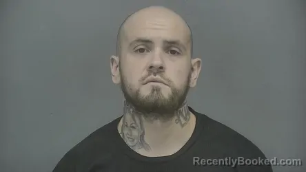 Mugshot of Zachary Jordan Farrell booked in Vigo County, Indiana on June 23, 2026
