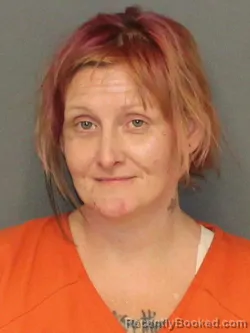 Mugshot of BRITNEY RENEE BARNETT booked in Warrick County, Indiana on March 16, 2026