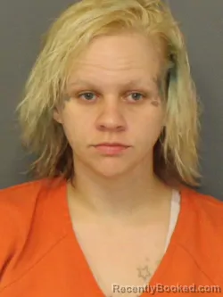 Mugshot of KESHIA MARIE CALHOUN booked in Warrick County, Indiana on July 8, 2026