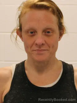 Mugshot of Amber Dawn Greenlee booked in Warrick County, Indiana on August 24, 2026