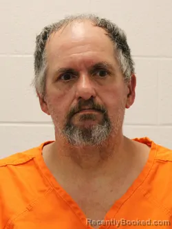 Mugshot of Arthur Woodford Hedge booked in Warrick County, Indiana on August 29, 2026