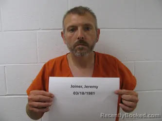 Mugshot of JEREMY L JOINER booked in Warrick County, Indiana on August 4, 2026