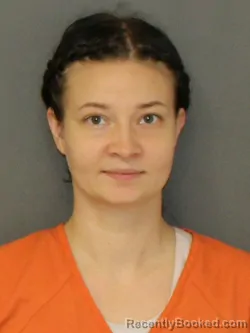 Mugshot of MEILI MARIE MCCLEARY booked in Warrick County, Indiana on July 27, 2026