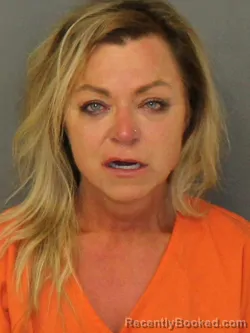 Mugshot of JENNIFER RENEE RIGGS booked in Warrick County, Indiana on July 12, 2026