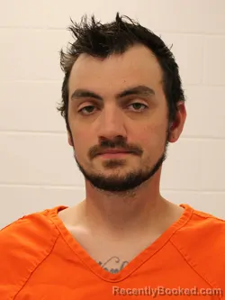 Mugshot of Brandon Michael Sadler booked in Warrick County, Indiana on October 23, 2026