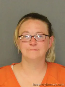 Mugshot of KRYSTAL GAIL SCHREIBER booked in Warrick County, Indiana on June 21, 2026