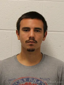 Mugshot of Tyler Manuel Trujillo booked in Warrick County, Indiana on October 9, 2026