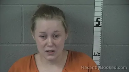 Mugshot of Brianna Rose Hebard booked in Washington County, Indiana on August 18, 2026