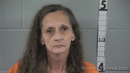 Mugshot of Connie Jean Norton booked in Washington County, Indiana on August 24, 2026