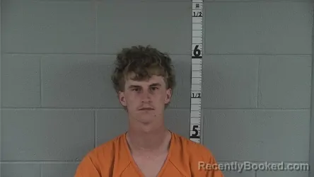 Mugshot of JACKSON OWEN BROUGH booked in Washington County, Indiana on March 28, 2026