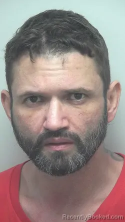 Mugshot of Garrett Dee Adkins booked in Wells County, Indiana on April 3, 2026