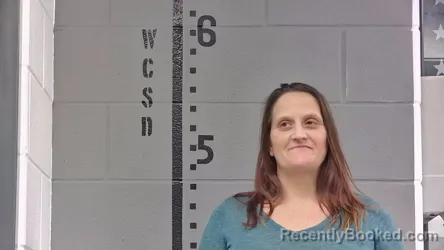 Mugshot of MELISSA POWELL booked in White County, Indiana on May 1, 2026