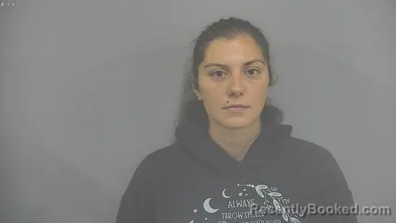 Mugshot of Angela Patricia Baker booked in Whitley County, Indiana on August 19, 2026