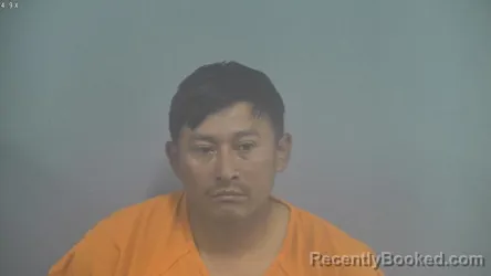 Mugshot of AUNER NOE ROMERO MARTINEZ booked in Whitley County, Indiana on June 1, 2026