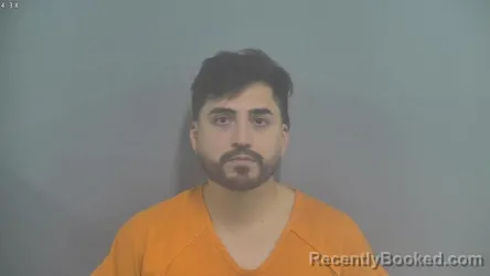 Mugshot of Carlos Vences booked in Whitley County, Indiana on August 14, 2026