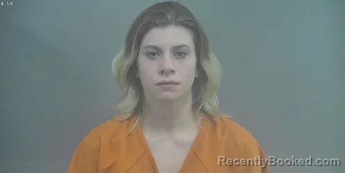 Mugshot of GIANNA ROSE OLIVIERI booked in Whitley County, Indiana on April 27, 2026