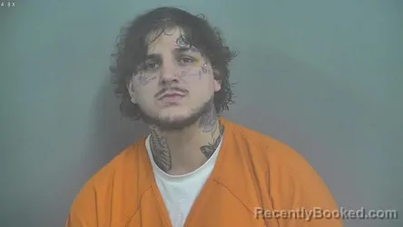 Mugshot of GABRIEL MICHAEL REGER booked in Whitley County, Indiana on April 2, 2026