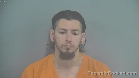 Mugshot of Kaleb Jordon Bollinger booked in Whitley County, Indiana on August 17, 2026