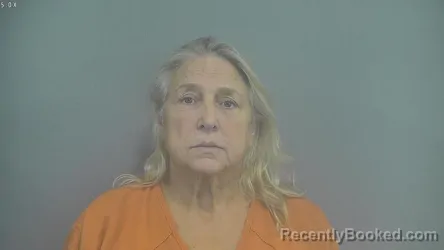 Mugshot of Kelly Marie Stelow booked in Whitley County, Indiana on August 21, 2026