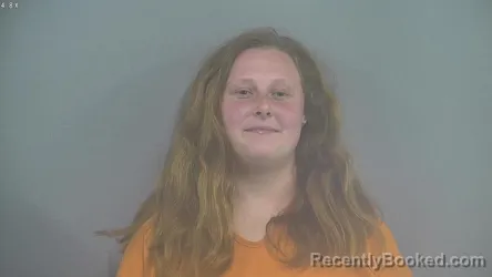 Mugshot of RAYANNA ROSE BELLINGER booked in Whitley County, Indiana on April 2, 2026