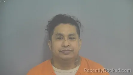 Mugshot of Rafeal Martinez Lopez booked in Whitley County, Indiana on August 18, 2026