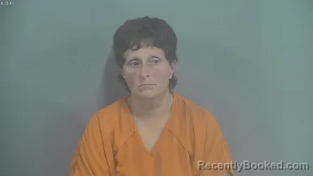 Mugshot of THERESA REA BELLINGER booked in Whitley County, Indiana on April 2, 2026