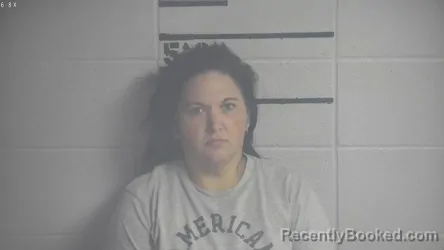 Mugshot of April D Neathery booked in Adair County, Kentucky on August 7, 2026