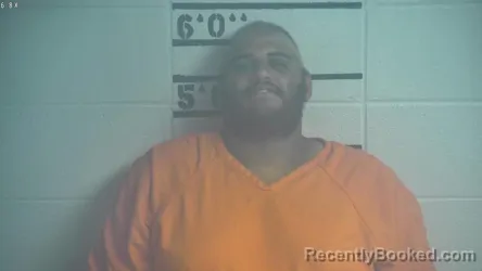 Mugshot of Ray Enrique Molina booked in Adair County, Kentucky on August 9, 2026