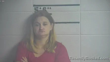 Mugshot of Amanda J Cooksey booked in Adair County, Kentucky on October 9, 2026