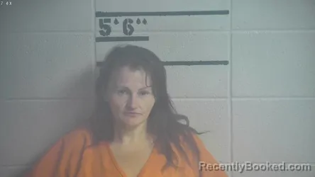 Mugshot of Regina Kelly Chaney booked in Adair County, Kentucky on October 10, 2026