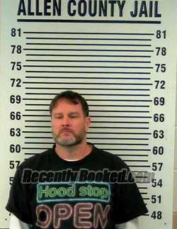 Booking photo from Allen County, Kentucky