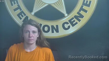 Mugshot of Samantha Caudill booked in Bell County, Kentucky on August 25, 2026