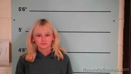 Mugshot of Mashayla Noble booked in Bourbon County, Kentucky on September 25, 2026