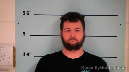 Mugshot of Nathan Cunningham booked in Bourbon County, Kentucky on October 1, 2026