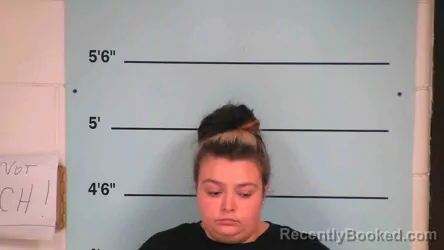 Mugshot of Kayla Sowder booked in Bourbon County, Kentucky on October 8, 2026