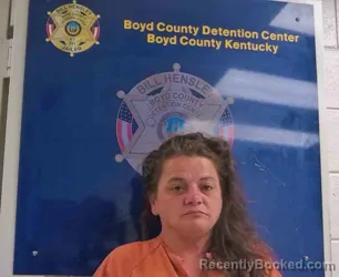 Mugshot of Brandi Gumbert booked in Boyd County, Kentucky on August 24, 2026