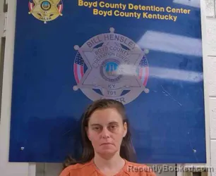 Mugshot of Melissa Mills booked in Boyd County, Kentucky on July 28, 2026
