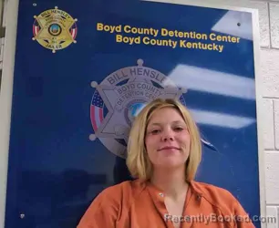Mugshot of Kaycee Jones booked in Boyd County, Kentucky on September 26, 2026