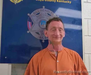 Mugshot of Samuel Damron booked in Boyd County, Kentucky on July 20, 2026