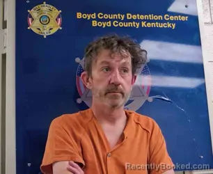 Mugshot of Layden Mantle booked in Boyd County, Kentucky on October 15, 2026